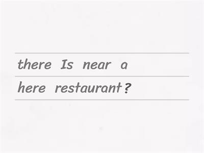 Directions - Unjumble