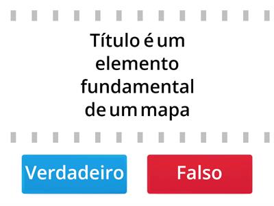 elementos fundamentais de um mapa