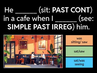 Past Continuous VS Simple Past (while and when)