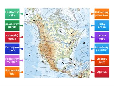 Severní Amerika fyz-geo