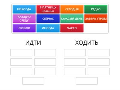 ИДТИ ИЛИ ХОДИТЬ (найди группу)