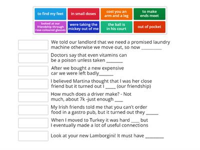  Idioms Outcomes upper Unit 6