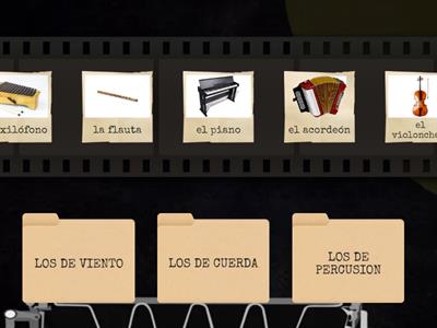 Las familias de instrumentos musicales