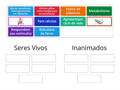 Seres Vivos ou Inanimados - EIC - 6 Ano