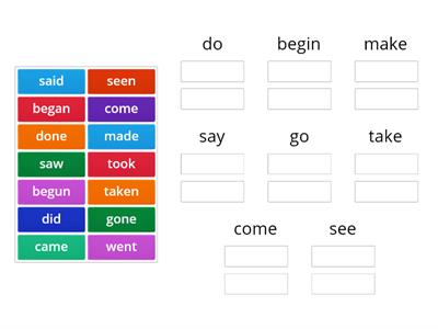  Irregular verbs 