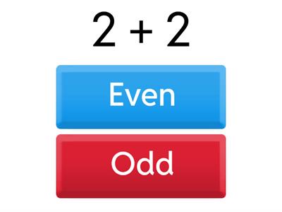 Odd and Even