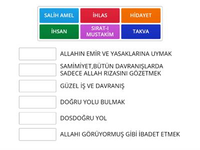 KURAN'DA BAZI KAVRAMLAR 11.SINIF DİN