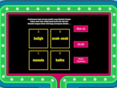 Soal Formatif PAI Kelas IV Materi Usia Baligh