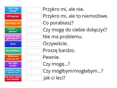 Asking for and giving permission