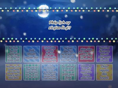 PHÉP LỊCH SỰ XÃ GIAO