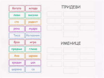 Придеви и именице