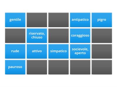 Aggettivi per descrivere la personalità