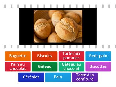 À la boulangerie - pâtisserie (produits)