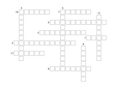 Year 9 Health - Term 2 - Drug Education - Crossword