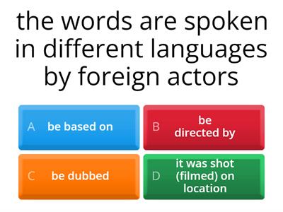 Cinema verbs (EF Inter 6A)