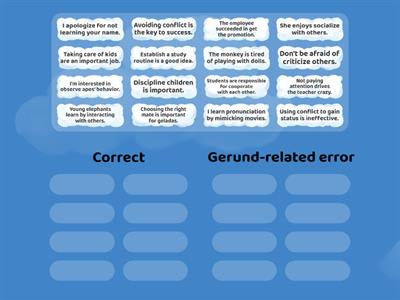 Gerund errors