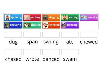 Match present and past tenses