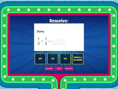 SUMA Y RESTA DE FRACCIONES HOMOGÉNEAS