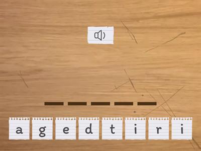 Third Grade ELA Spelling Words: Week 18
