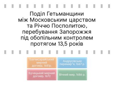 9. НМТ. Козацька Україна 50-80 рр. 17 ст. Руїна.