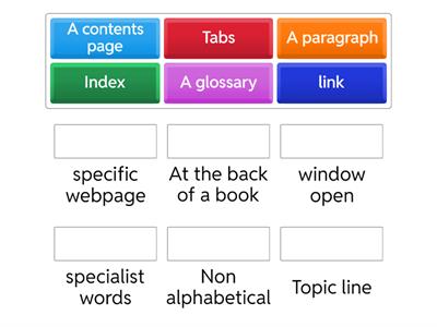 Organisational and structured features 