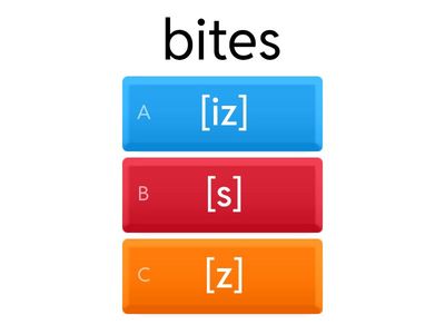 Present Simple: -s, -es pronunciation