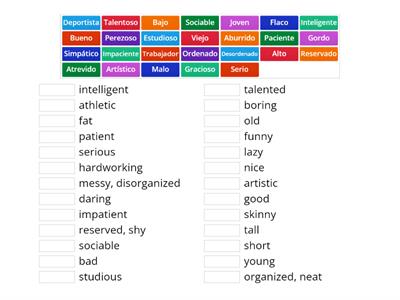 1b Adjectives Realidades