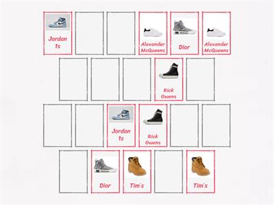 Matching up shoe brands 
