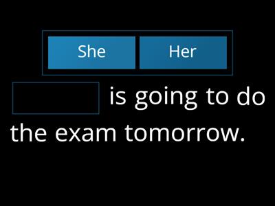 Subject and object pronouns