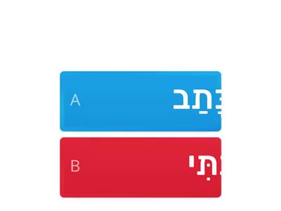 נטיית הפועל בזמן עבר 