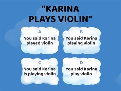 REPORTED SPEECH - PRESENT SIMPLE AND CONTINUOUS