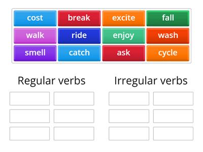 irregular and regular verbs shuga