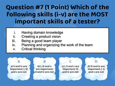 ISTQB Foundation level - Questions Set A