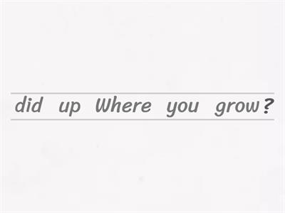 Questions (Unjumble) - Intermediate