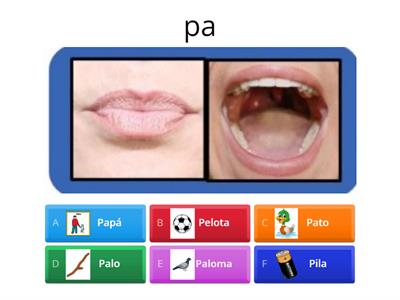 Fonema /p/ inicial (Articulemas de Siembra Estrellas)