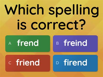 Entry 3 Spelling Quiz