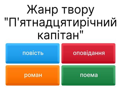 6 клас. "П'ятнадцятирічний капітан"
