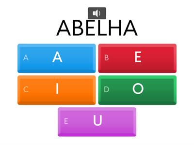 AEAAL - Vogal inicial (com áudio)