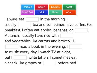 A1-Frequency adverbs-paragraph