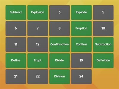  Suffix:  -tion, -sion, -ion