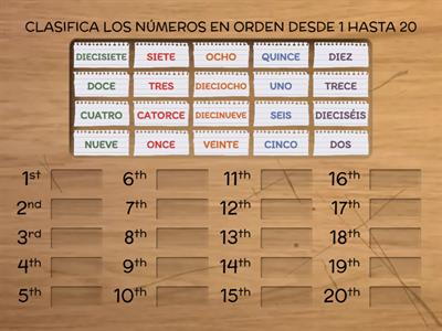 NÚMEROS EN ESPAÑOL