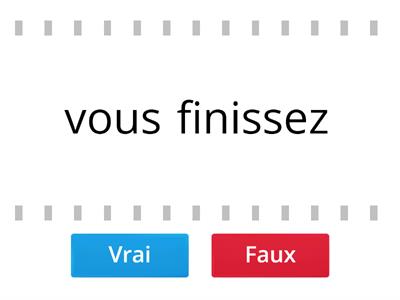 Conjugating IR verbs: vrai ou faux?