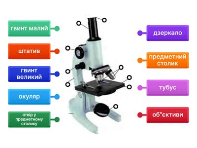  Будова мікроскопа 7 клас НУШ