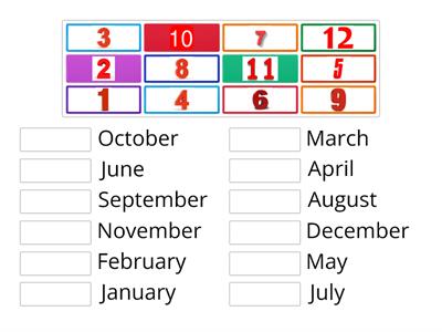 Months of the year