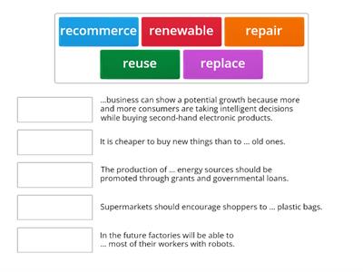 Class 13. Eco-friendly trends Task 8