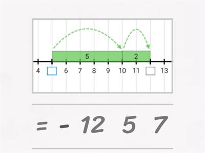 Subtraction with a number line v2