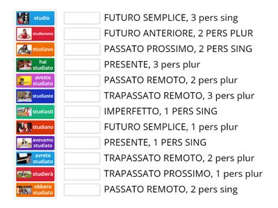 VERBO STUDIARE: MODO INDICATIVO