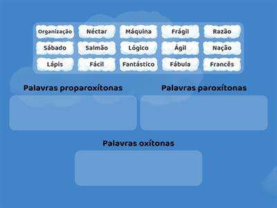 Classificação: Silaba Tonica I I