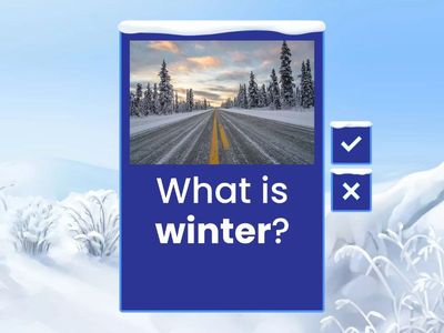 Winter driving: Vocabulary flashcards