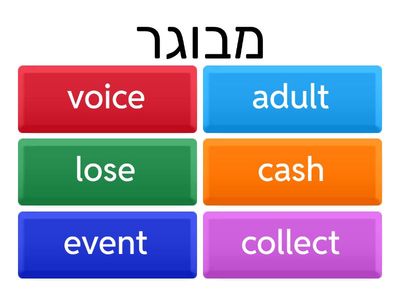 25 מילים באנגלית חלק 1